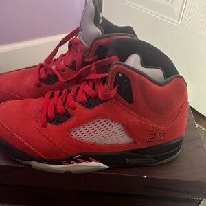 Red High-Top Sneakers